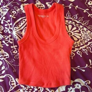 Orange Abercrombie tank top